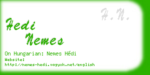hedi nemes business card