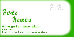 hedi nemes business card